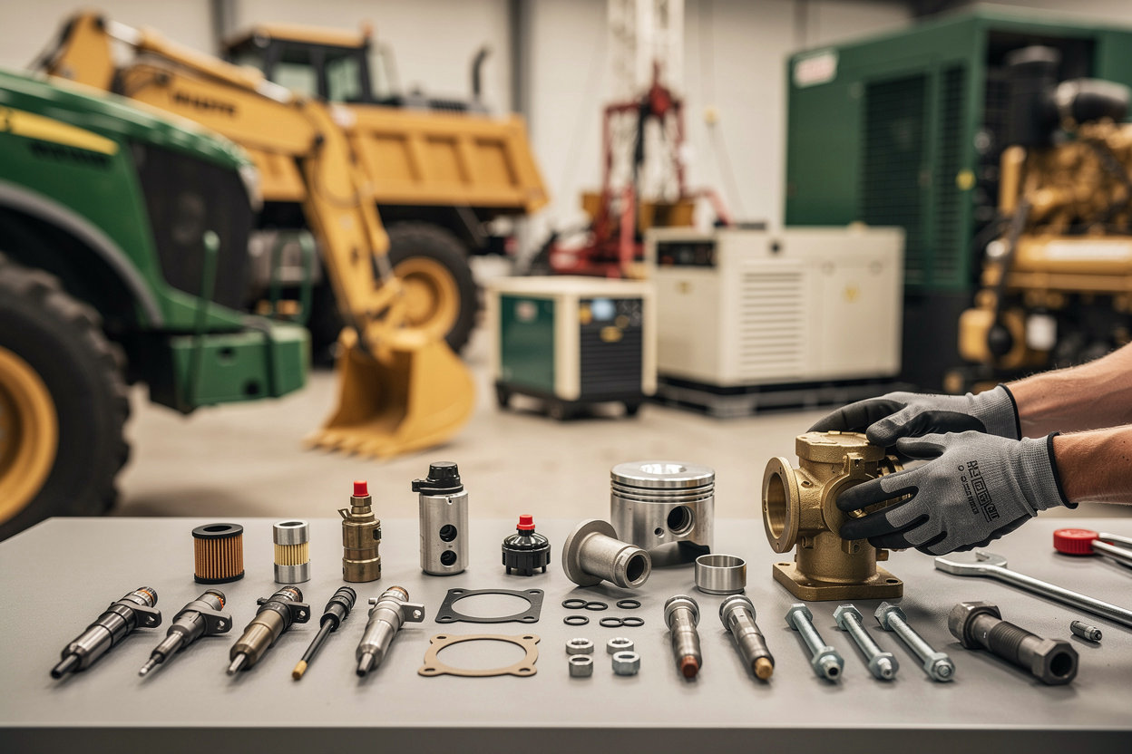 Jumanje Power Parts industrial diesel engine applications across agriculture, construction, mining, earthmoving, industrial, marine, and power generation sectors