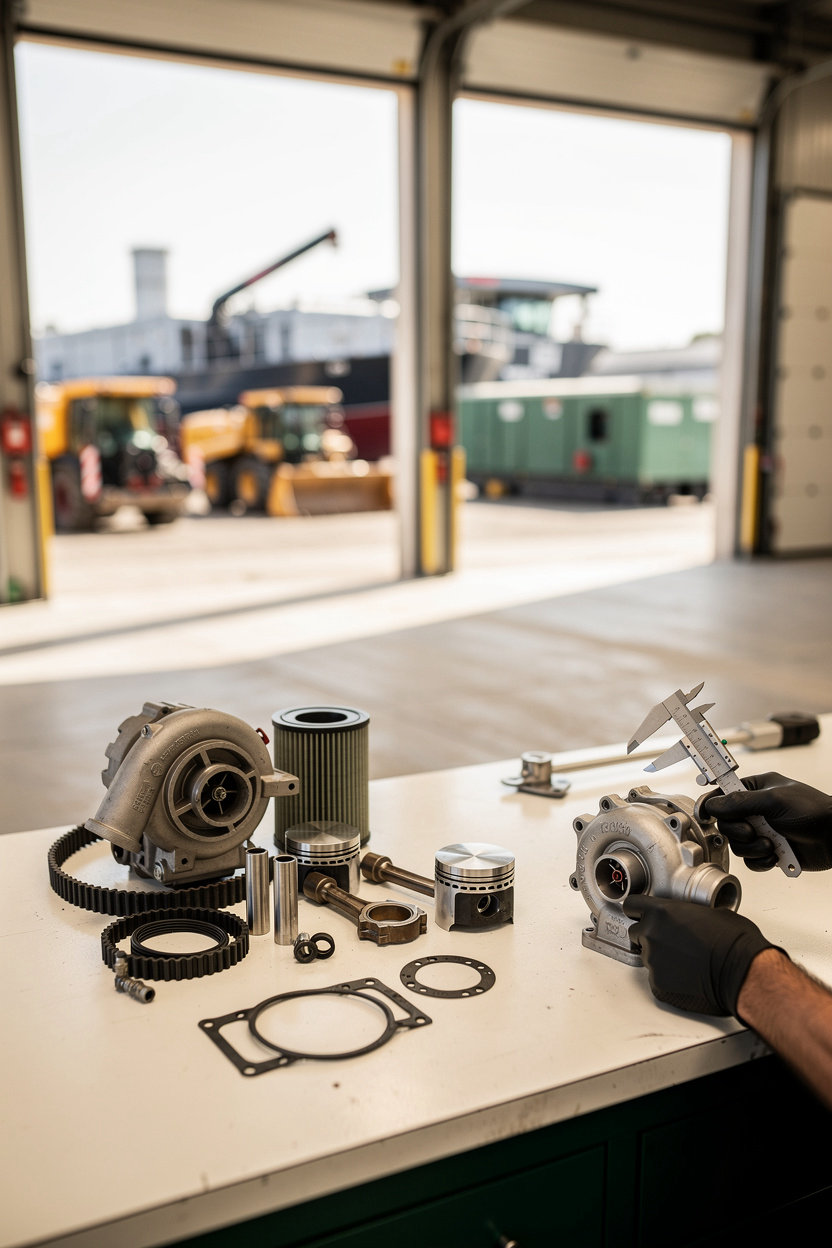 Jumanje Power Parts diesel engine components and industrial equipment parts for agriculture, construction, mining, and power generation